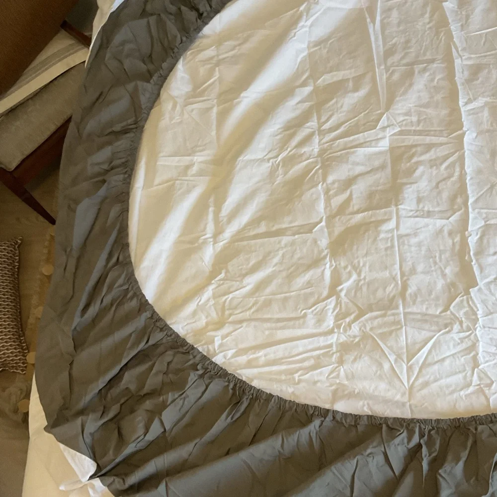 Restoration Hardware Italian vintage washed king box spring cover❤️❤️❤️❤️